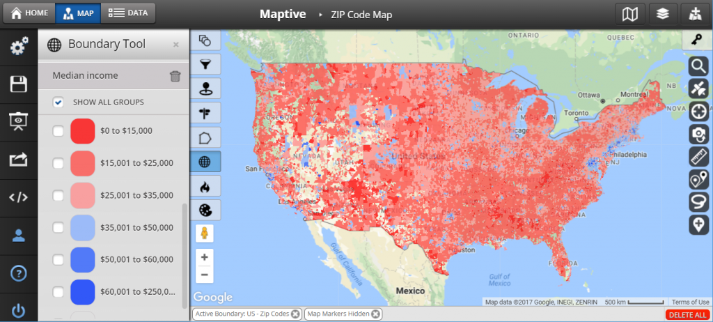Zip Code Lookup Map
