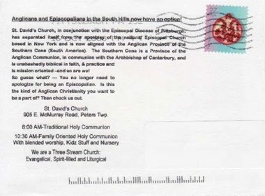 St. David’s postcard, back