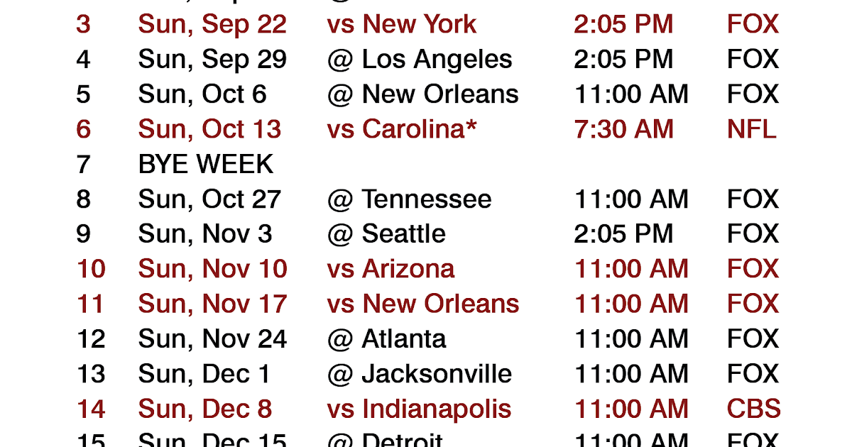 Tampa Bay Buccaneers Schedule : Tampa Bay Buccaneers 2019 Mobile Field