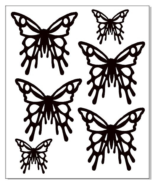 Wire butterflies 100 x 120  min buy 3