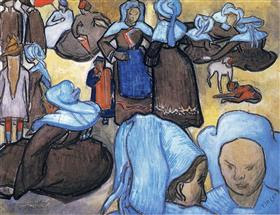 Mujeres bretonas, Vincent van Gogh