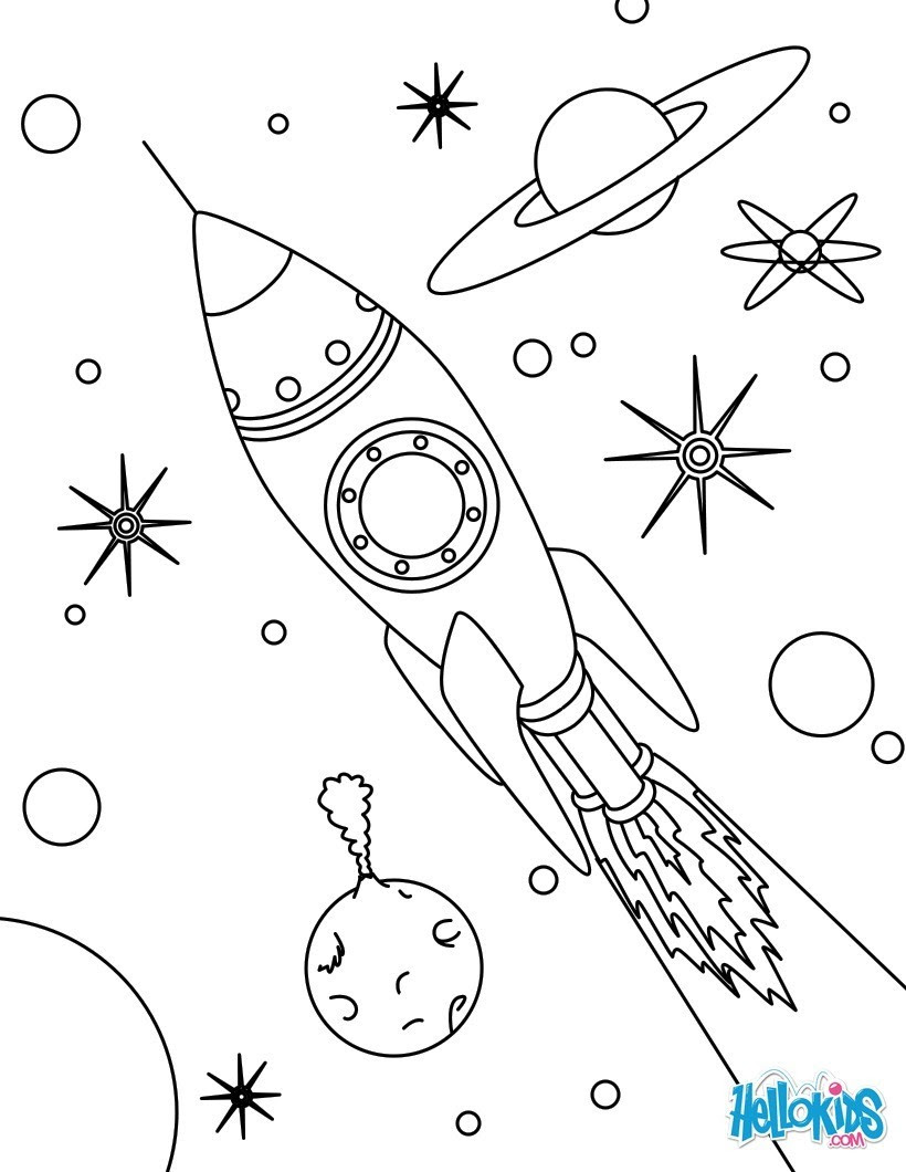 Malvorlage Rakete Kostenlos
