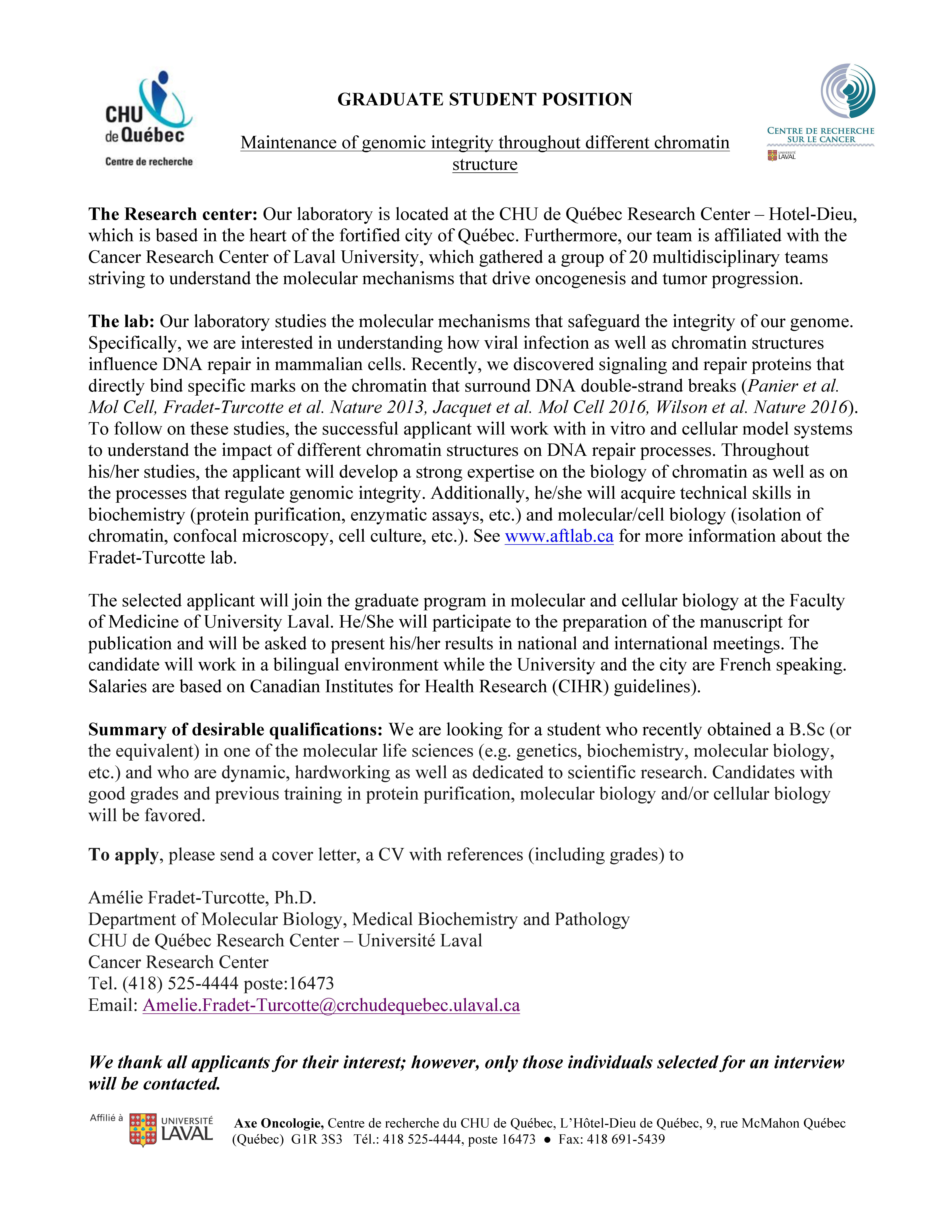 Cover Letter For Phd Application In Biological Sciences ...