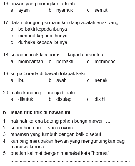 Soal essay bahasa indonesia kelas 6 semester 1 picture