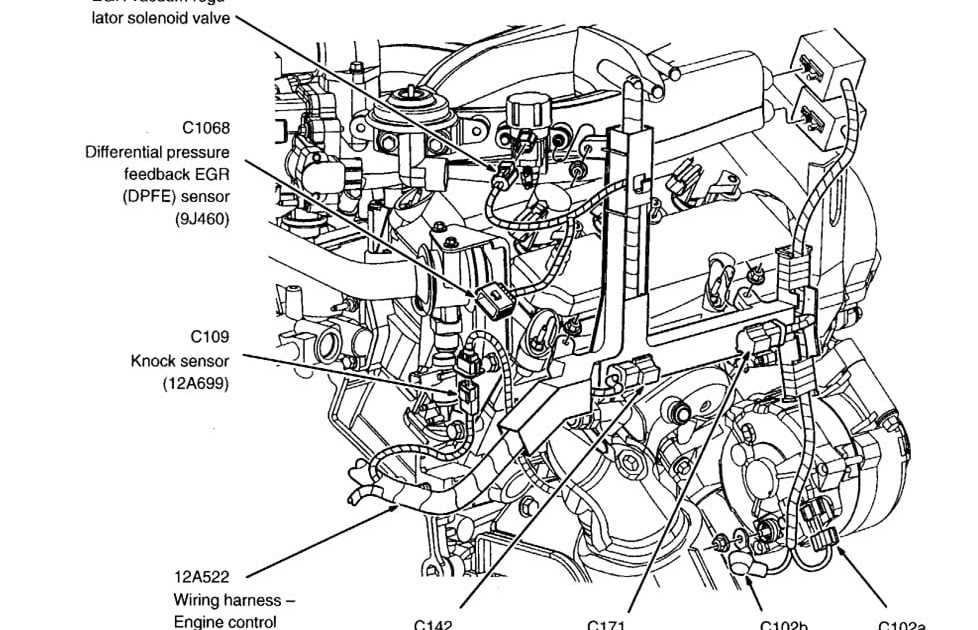 Diagram  2004 Ford Escape Service Shop Repair Manual Set