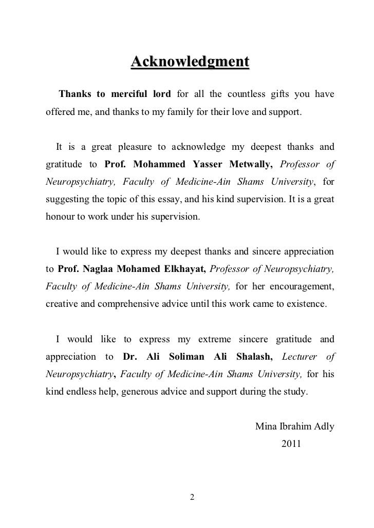 Thesis Dedication Sample - Thesis Title Ideas for College
