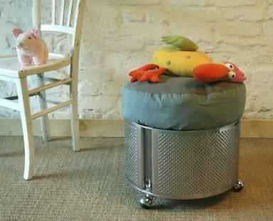 recycled washing machine drum