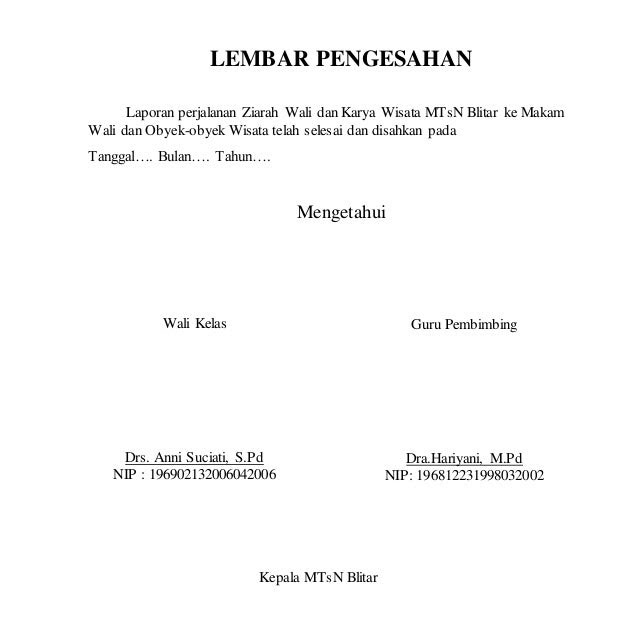 Contoh Laporan Study Tour Ke Jogja