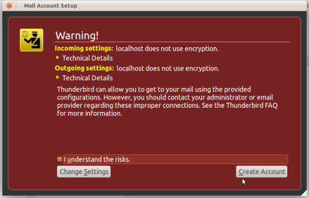 Thunderbird exchange configuration