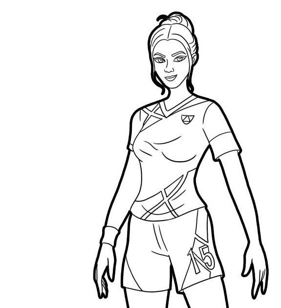 Coloriage Fortnite Skin Renegade Raider  Escuchadooleido