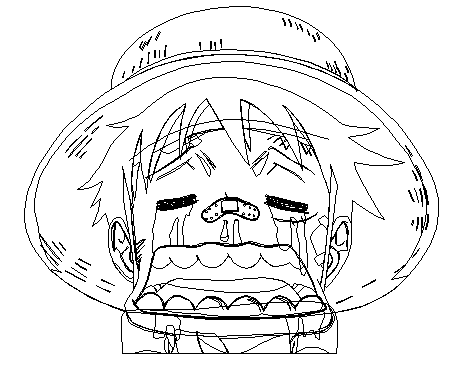 Sketsa Gambar One Piece Luffy - Contoh Sketsa Gambar