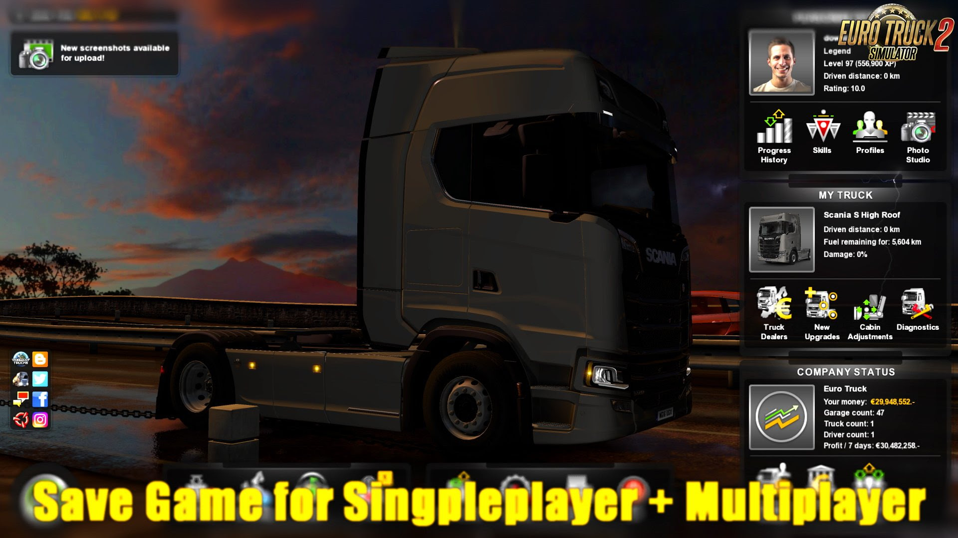 Трейнер для euro truck simulator 2. Euro Truck Simulator 1 мультиплеер. Сохранение етс 2. Евро трек симулятор 2 100 сохранение. Етс 2 DLC_Space.