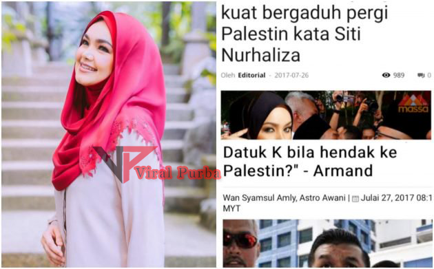 Laa Terasa Ka Maafla Na Respon Spontan Siti Nurhaliza Bila Komen Isu Hantar Ke Palestin Diserang