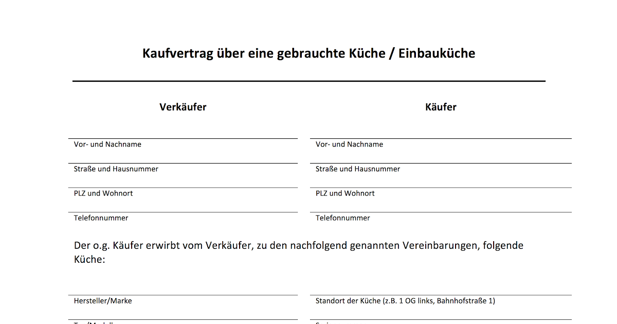 Auto Verkaufen Zettel Muster