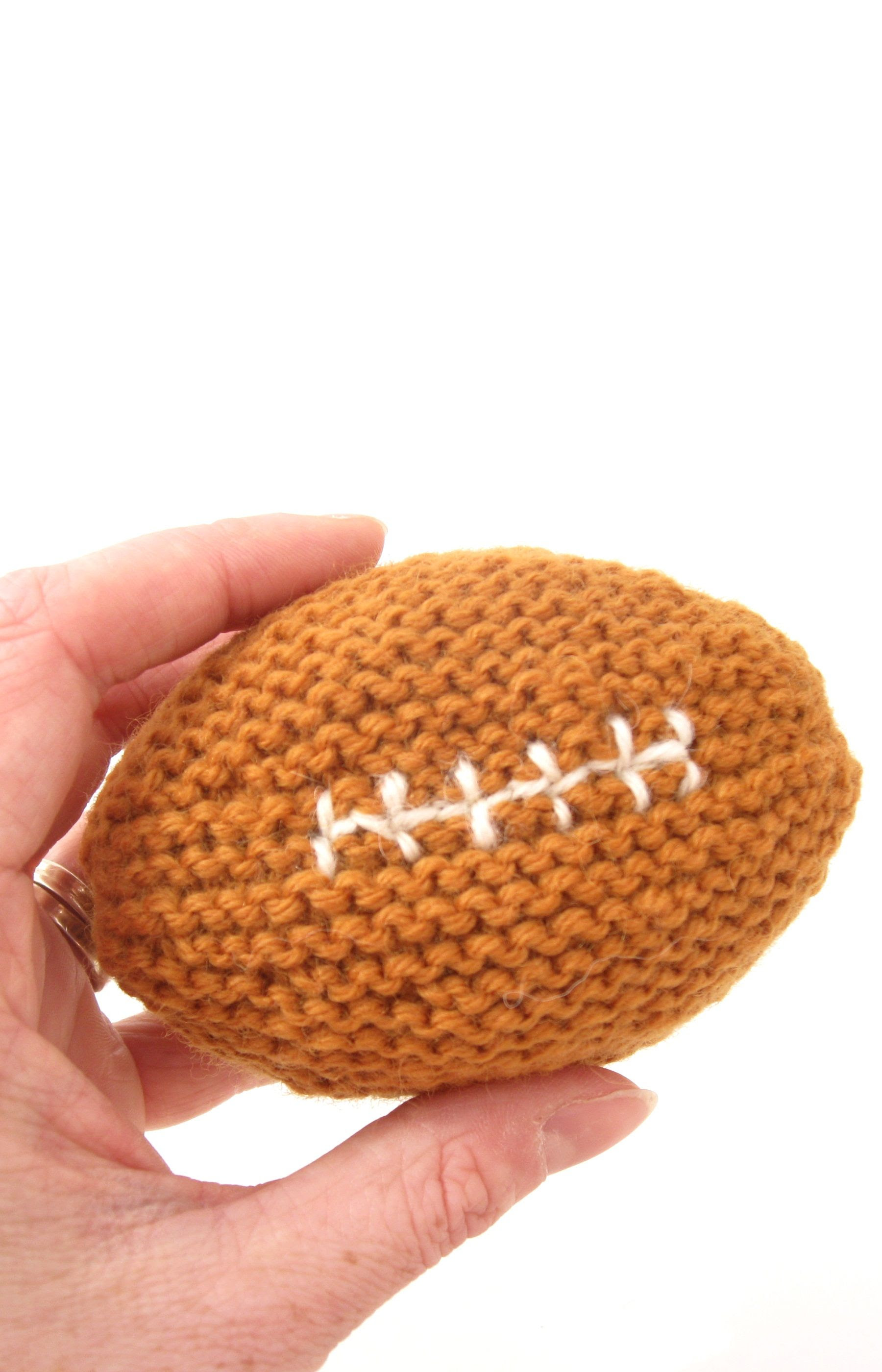 Baby's First Football Pattern - Free  Knitting Patterns 