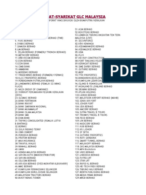 Senarai Syarikat Di Malaysia Pdf