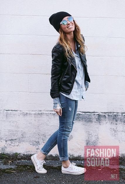 casual wear with rubber shoes