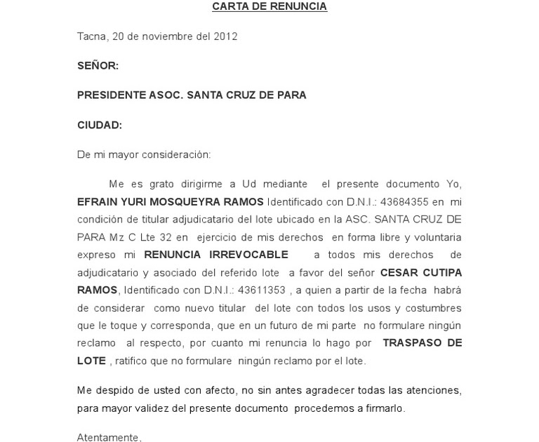 Carta De Renuncia Chile Quotes About R