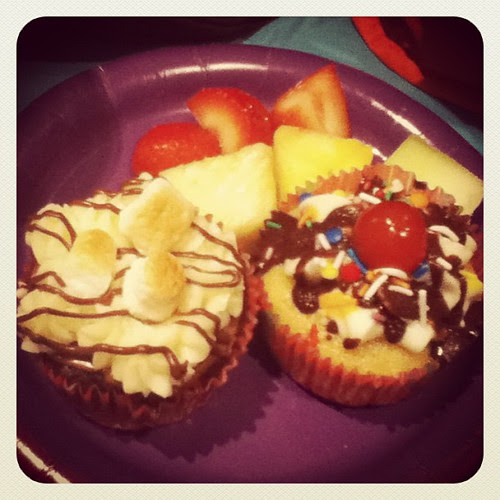 Cupcakes from last night! Mmmmmm... #cupcakes #smores #sundae