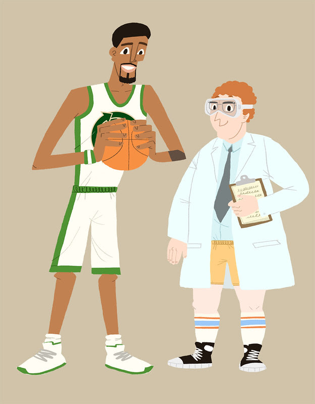 NBA/NRDC characters in color