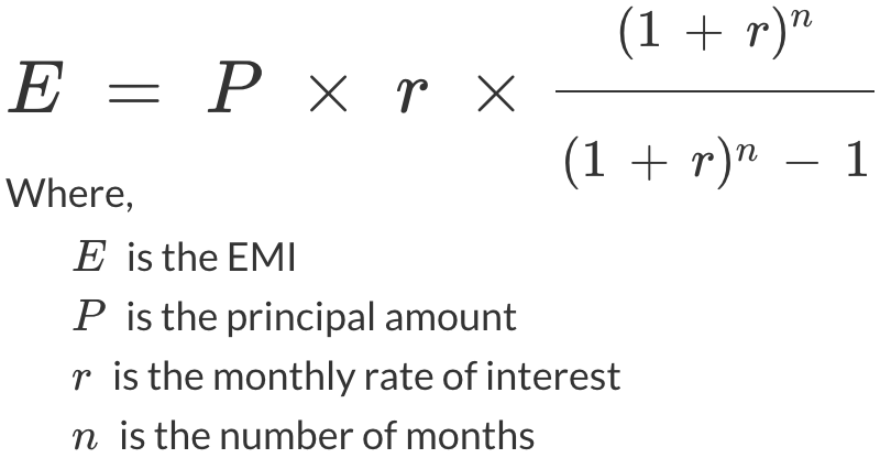 Get Emi Calculation Formula For Excel Pics  Formulas