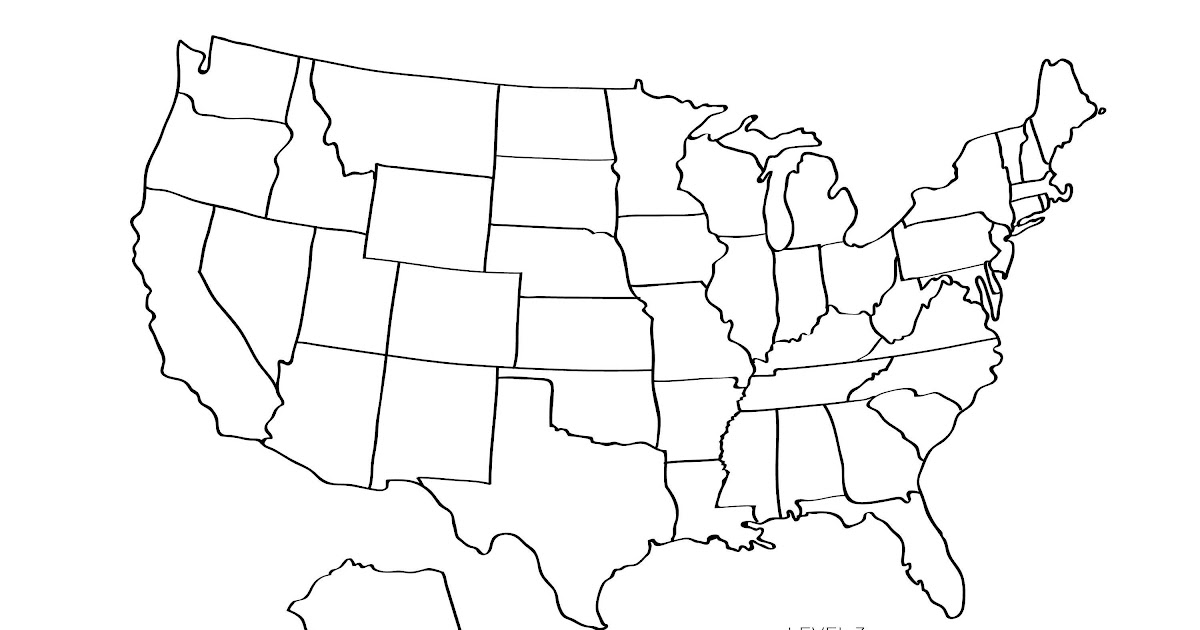 How To Draw A Map Of The Usa - Maping Resources