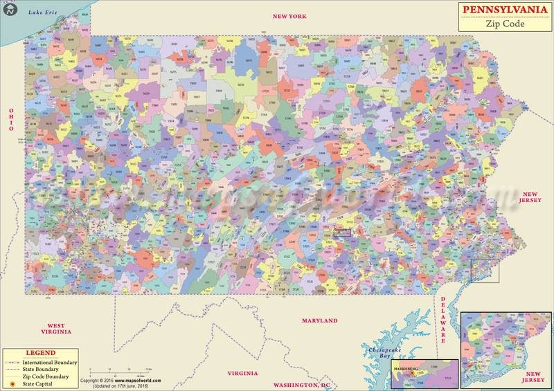 Map Of Erie Pa Zip Codes