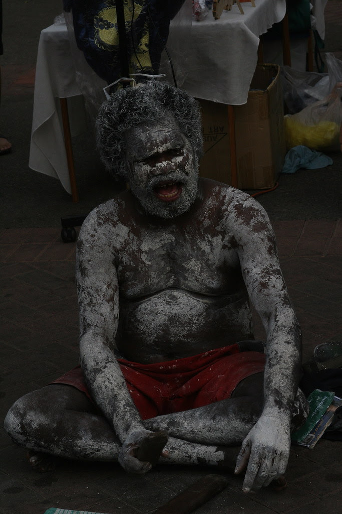 Indigenous busker