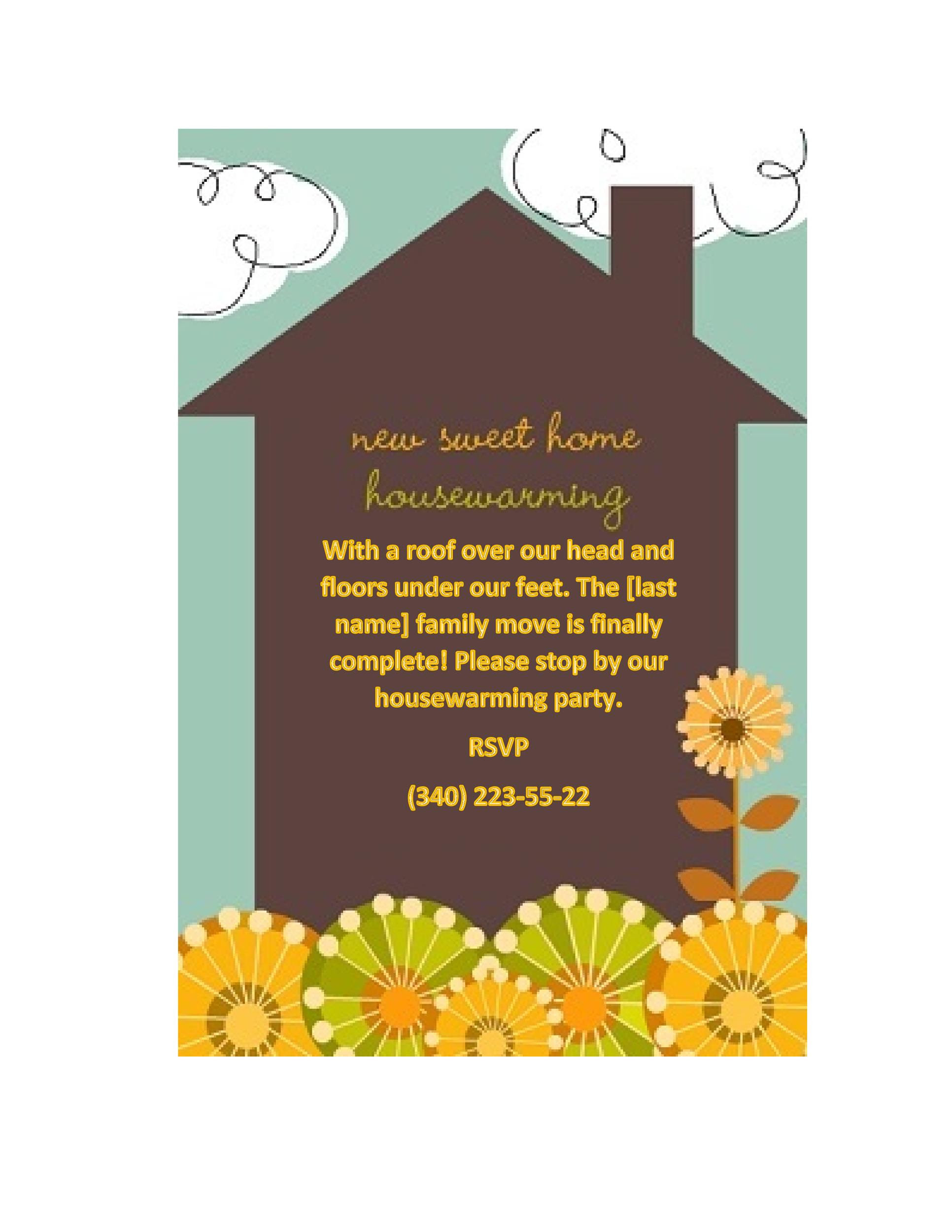Featured image of post Housewarming Invitation Template Free Housewarming invitation templates are needed to break the ice when people move to a new residence