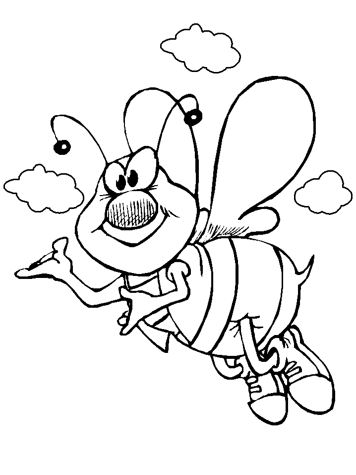 Download 224+ Bee Movie And Friends Bees In The Air Coloring Pages PNG