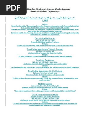 Doa Wudhu Lengkap - Kumpulan Doa
