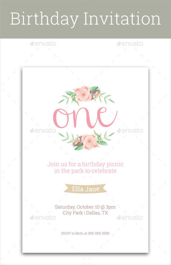 Birthday Letter Invitation - marybelle