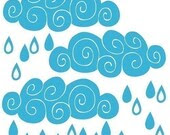 Rain Cloud Wall Graphics - michellechristina Rain Cloud Wall Graphics - michellechristina