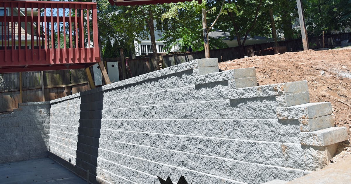 Concrete Block Retaining Walls - Concrete Block Retaining Wall Picture