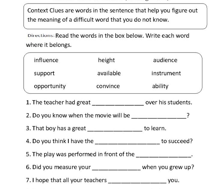 7Th Grade English Worksheets Year 7 / Grade 7 Spelling Worksheets