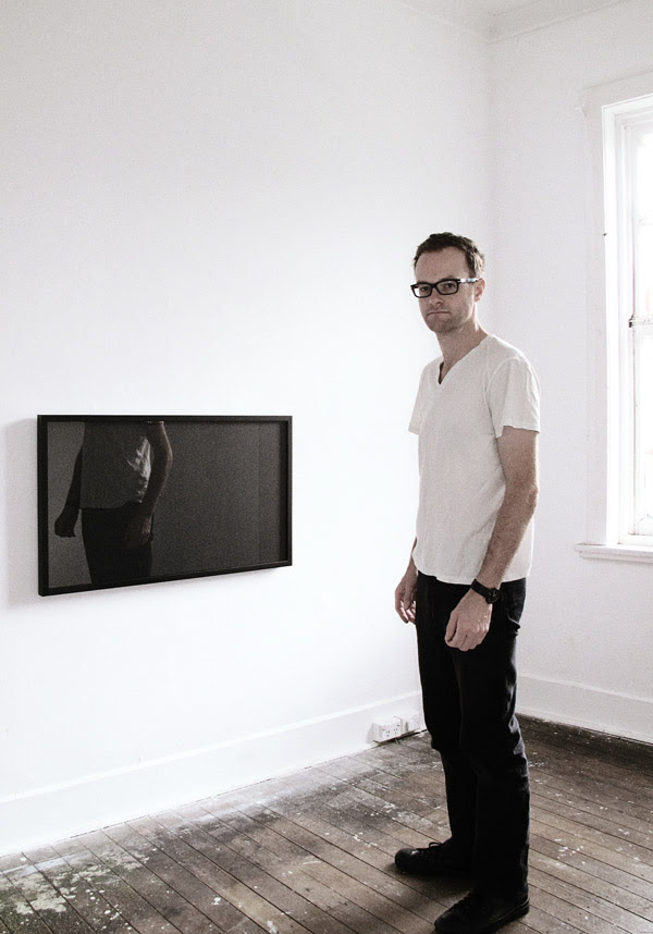 Matt Henry Artist Portrait with 'from the series 16:9' SNO 78 Marrickville Sydney