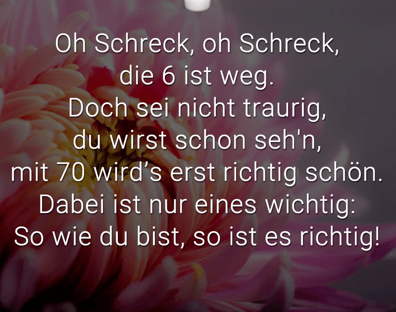 Glückwünsche Zum Siebzigsten Geburtstag