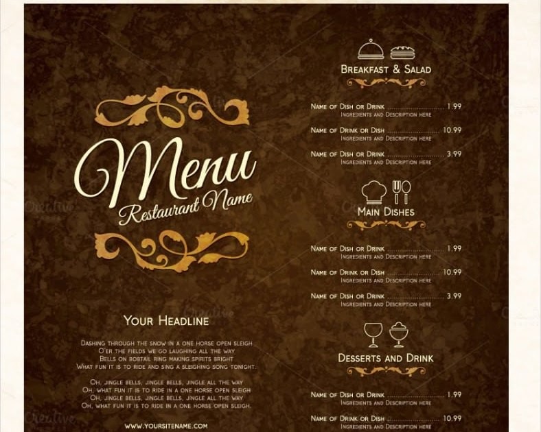  Download  Desain  Daftar Menu  Cafe  Seratus i