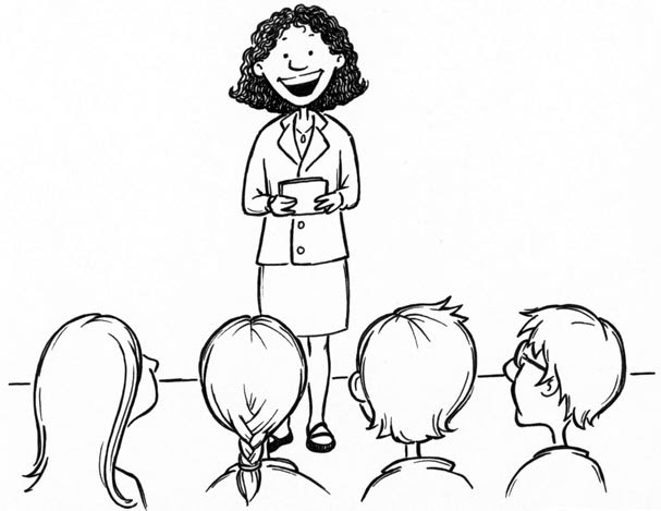 Public Speaking Cartoon Black And White