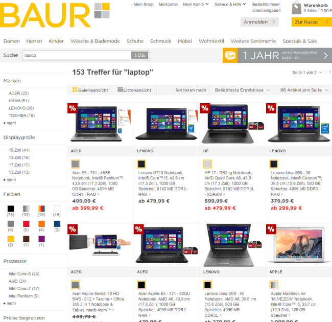 Management und Logistik: Laptop auf rechnung bestellen als ...