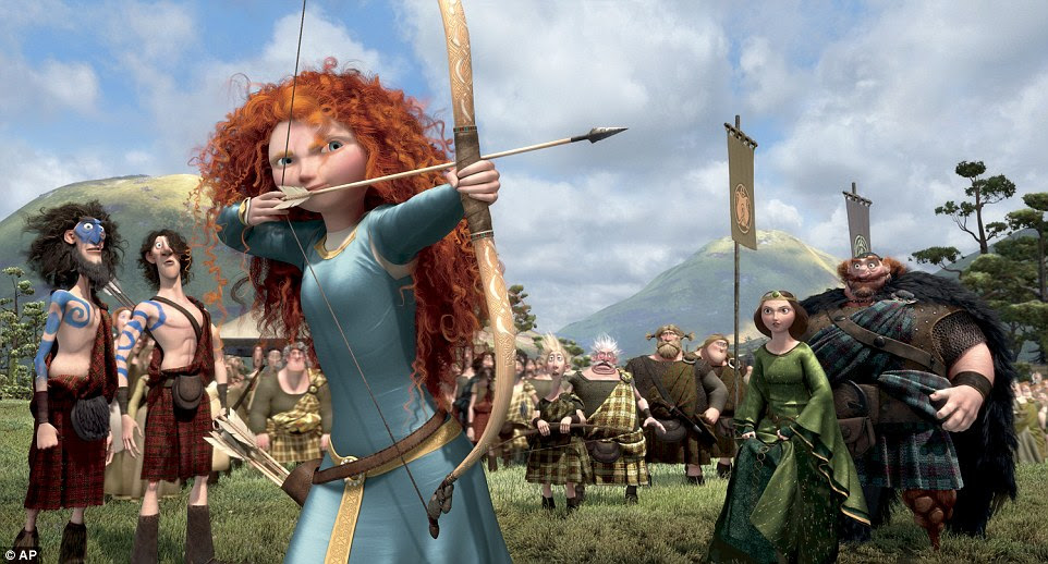 Brave prominently features the colours and contours of Scotland along with the distinctive voices of Kelly Macdonald and Billy Connolly