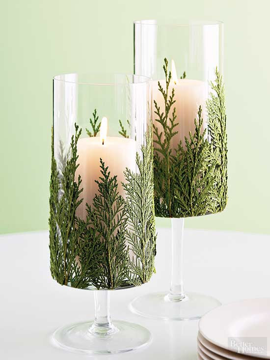 Christmas Decorating with Candles Great Greenery