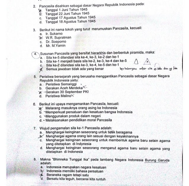 Contoh Soal Tes Tertulis Paskibraka Dan Jawabannya