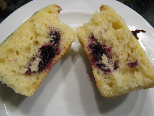 Lemon Cupcake with Blueberry Basil Filling & Basil Icing