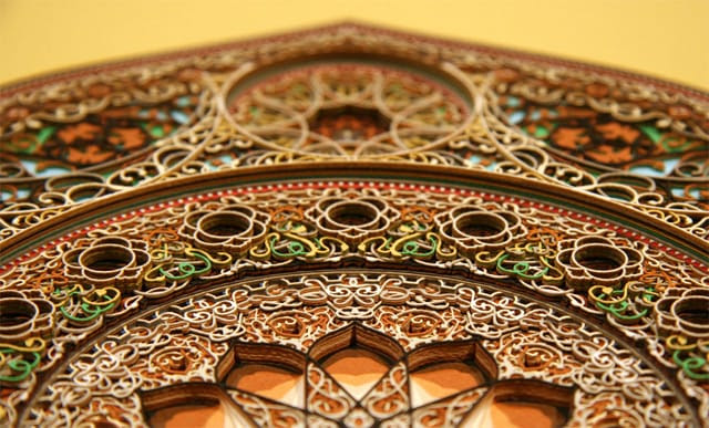 Stained Glass Windows Made from Laser Cut Paper by Eric Standley Stained Glass Windows Made from Laser Cut Paper by Eric Standley sculpture paper
