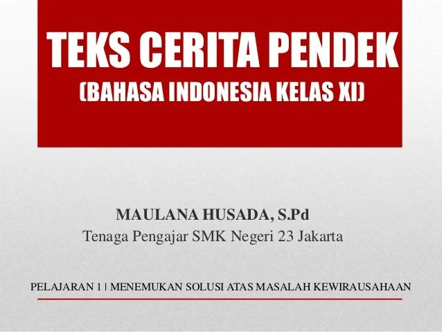 Contoh Teks Anekdot Bahasa Indonesia Beserta Strukturnya 