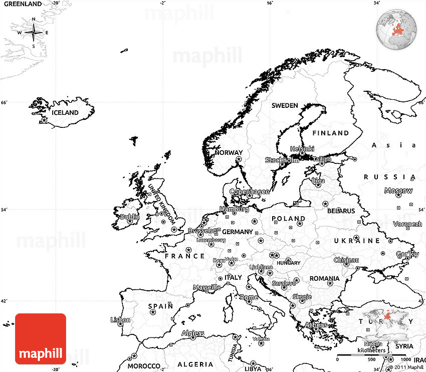 Map Of Europe Blank Share Map