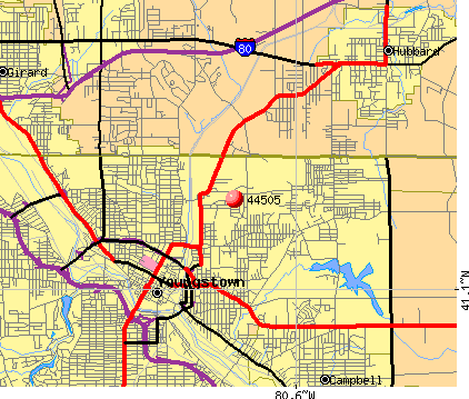 Youngstown Zip Code Map | Tourist Map Of English
