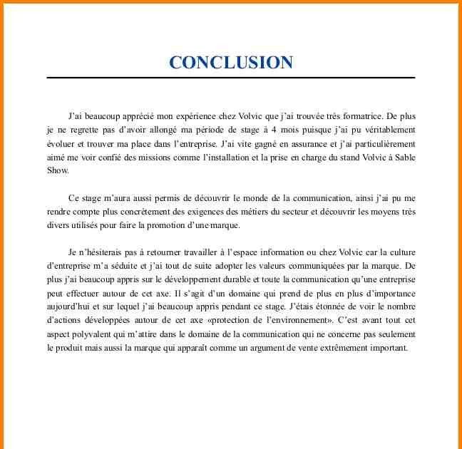 Exemple De Conclusion De Mémoire  gongsyimox