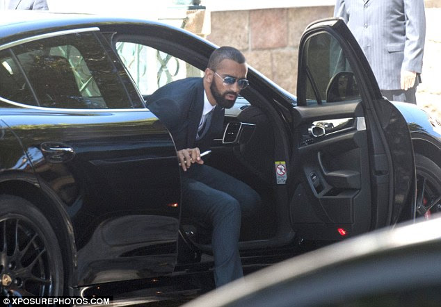 Former Chelsea and QPR defender Jose Bosingwa was also among the guests as they attended the wedding